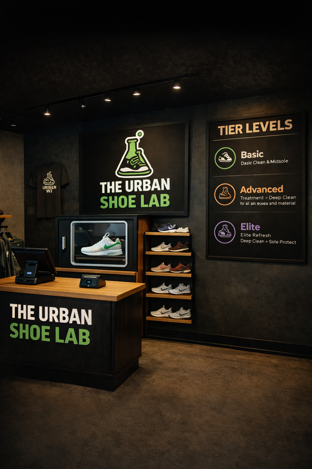 Urban Shoe Lab shop concept